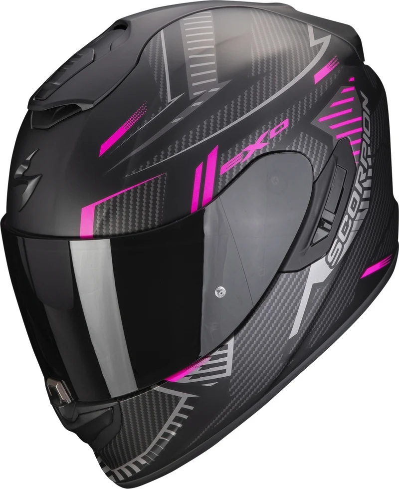 SCORPION - EXO 1400 EVO AIR SHELL Negro mate-Rosa