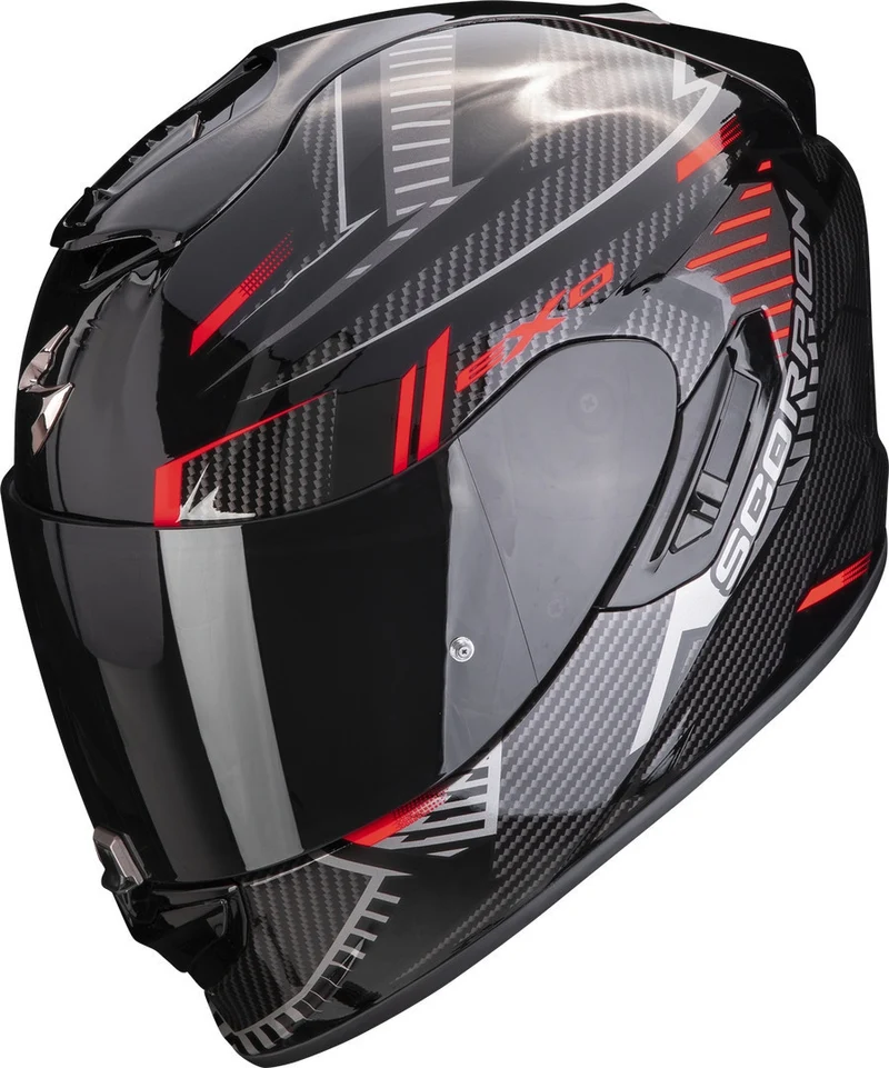SCORPION - EXO 1400 EVO AIR SHELL Negro-Rojo