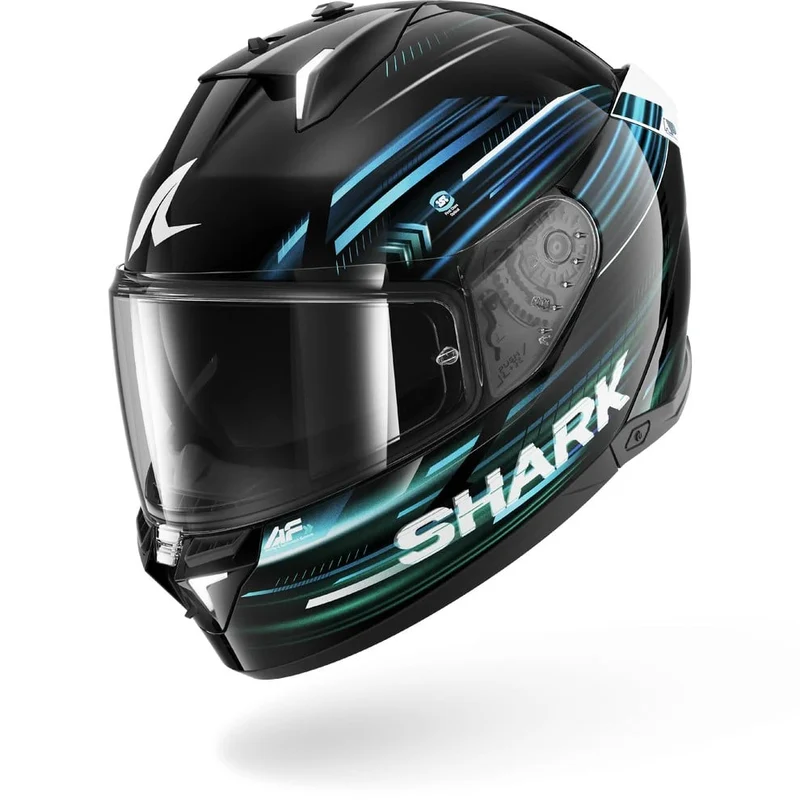 SHARK SKWAL i3 Casco Integral LIGHT-BLUR Negro Azul Verde