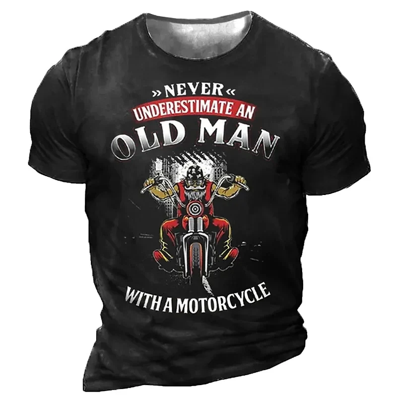 T-shirt moto - Never Underestimate an Old Man