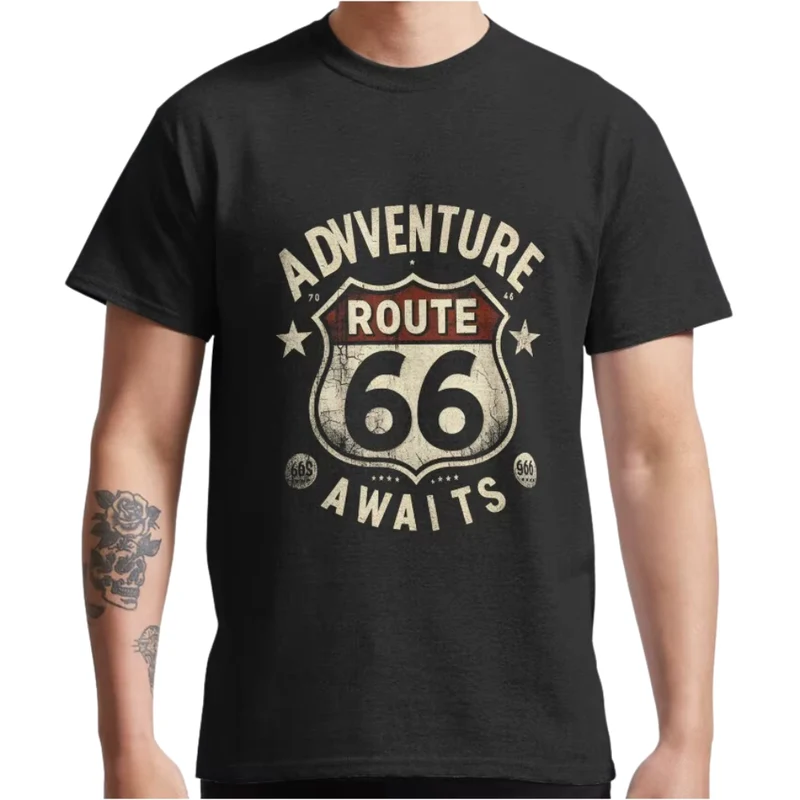 T-shirt moto - Route 66 Adventure