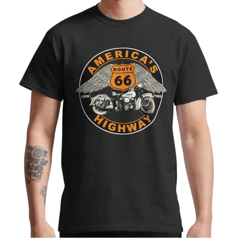 T-shirt moto - America Highway