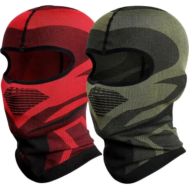 Cagoules moto rouge et verte - Lot de 2