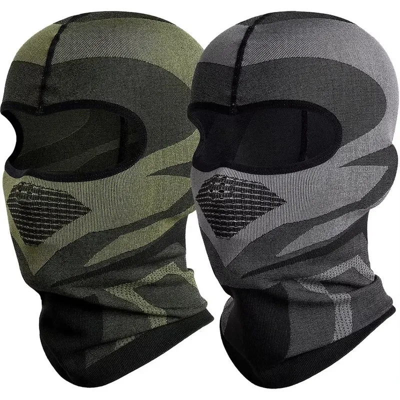 Cagoules moto grise et verte - Lot de 2