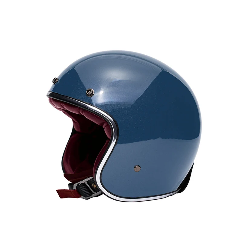 Casque jet moto - The Classic bleu
