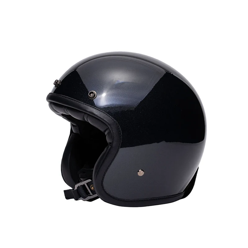 Casque jet moto - The Classic noir