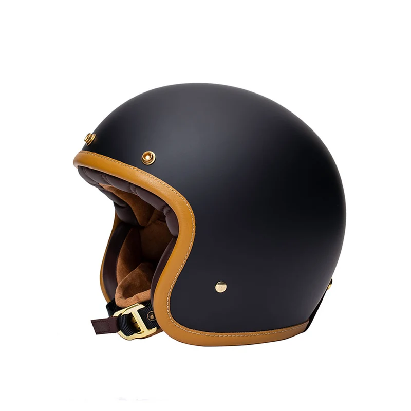 Casque jet moto - The Classic noir mat