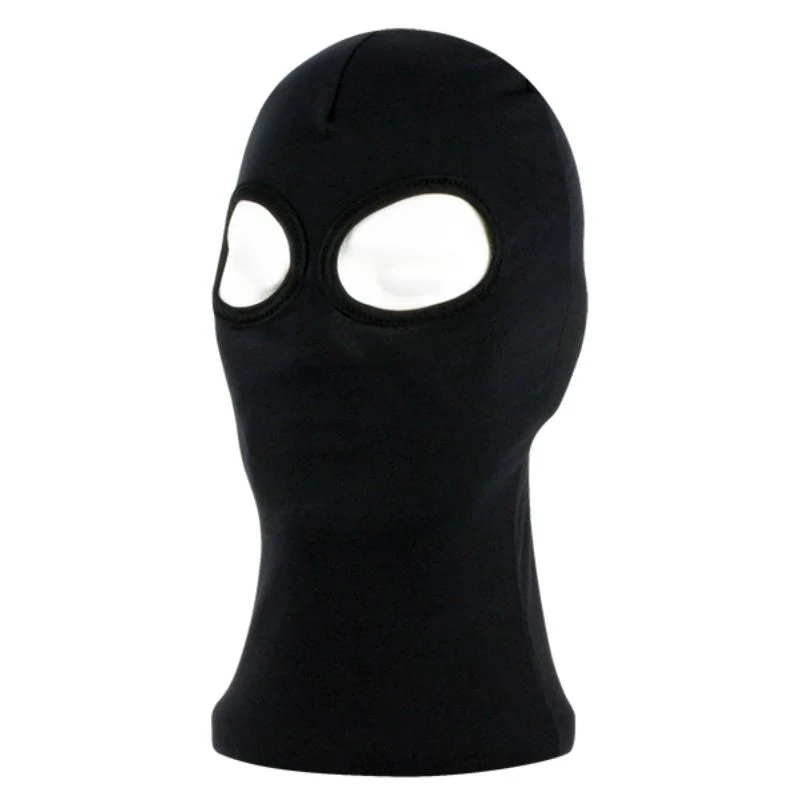 Cagoule moto noire 2 yeux