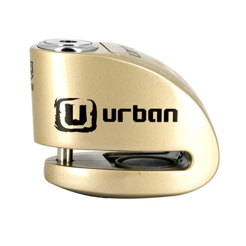 Bloque disque moto alarme - Iron Lock Doré