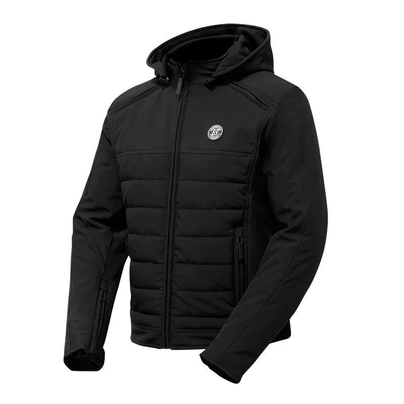 Blouson de moto homme - Softshell noir