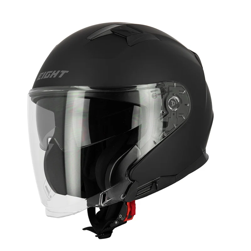 Casque jet moto - Blake noir mat