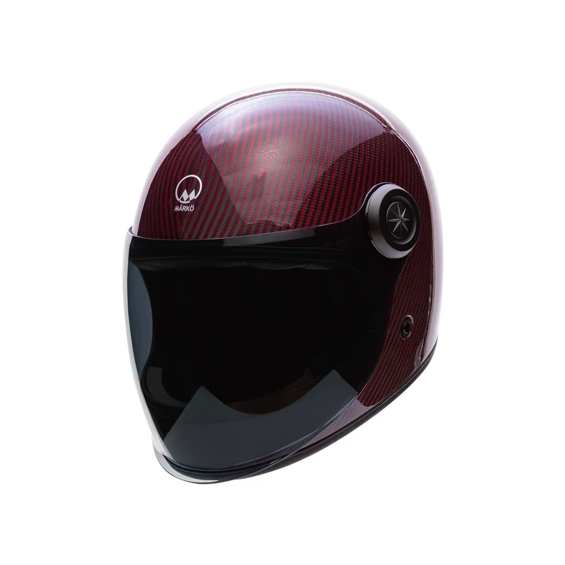 Casque intégral moto - Dark Side Carbone Bordeaux