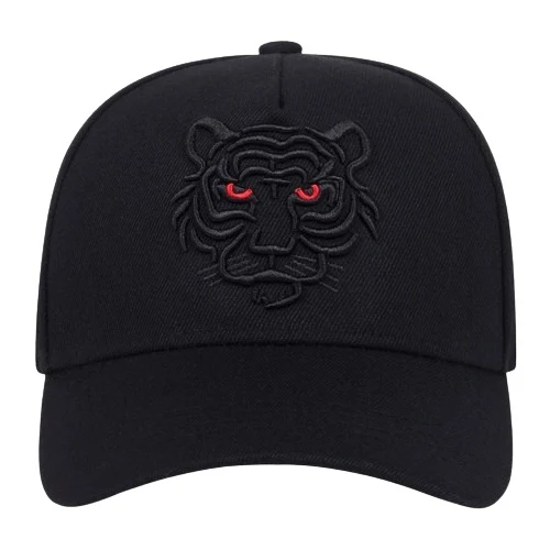 Casquette moto - tigre noir