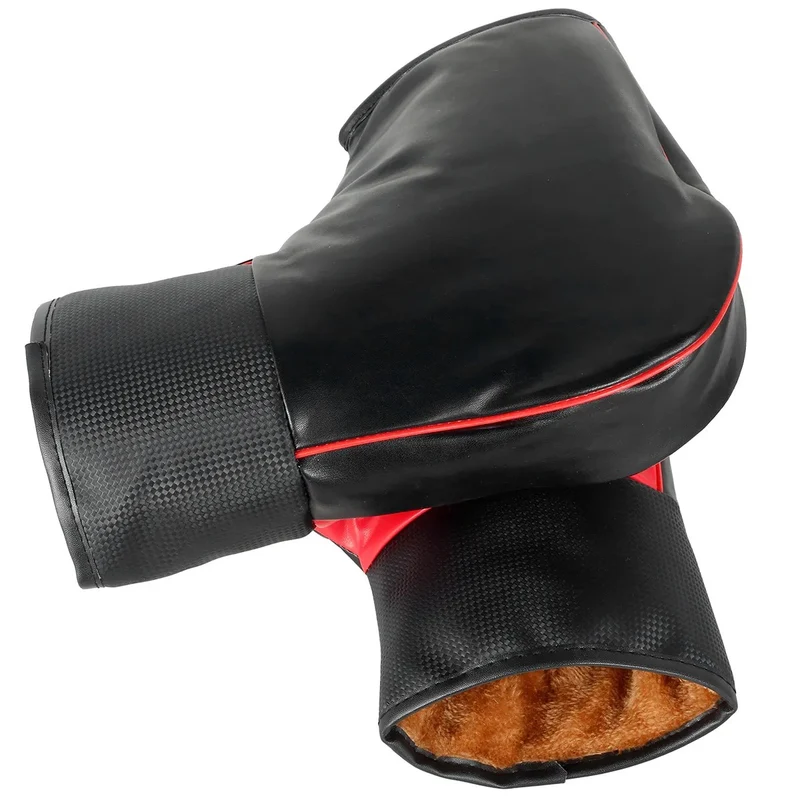 Manchon moto pour hiver en cuir PU