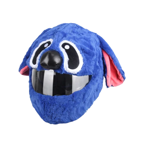 Housse casque moto - Stitch bleu