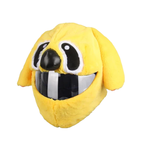 Housse casque moto - Stitch jaune