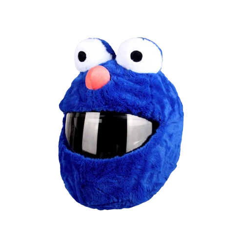 Housse casque moto - Monstre bleu