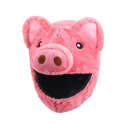 Housse casque moto - Cochon drôle