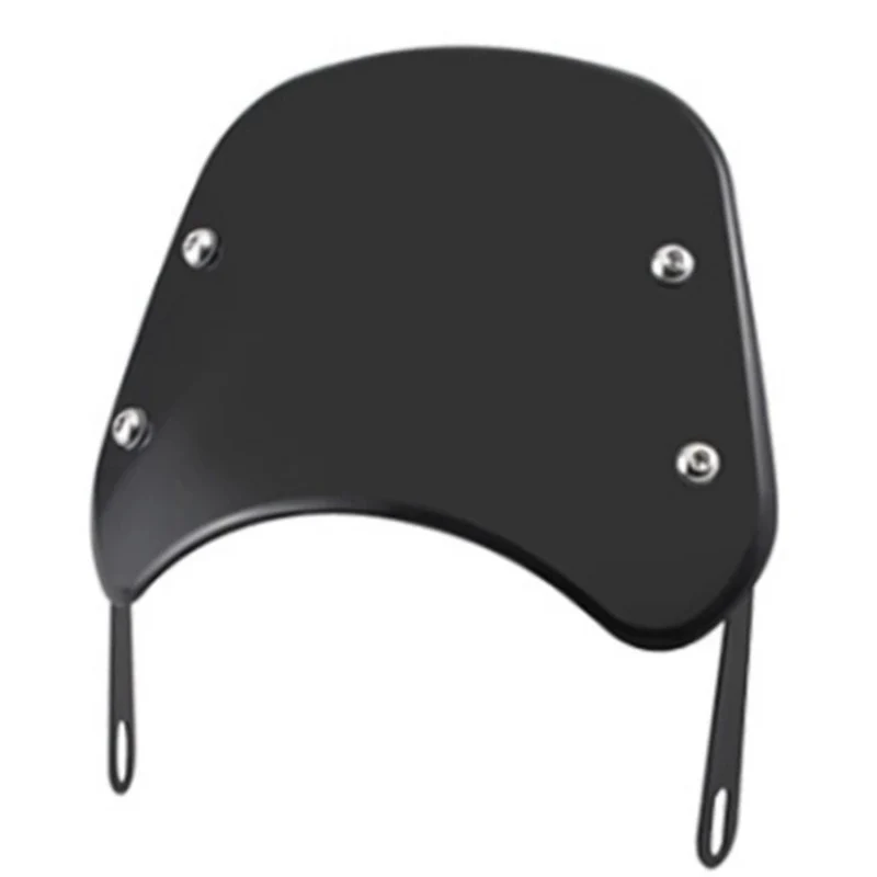 Bulle moto noir - Phare rond