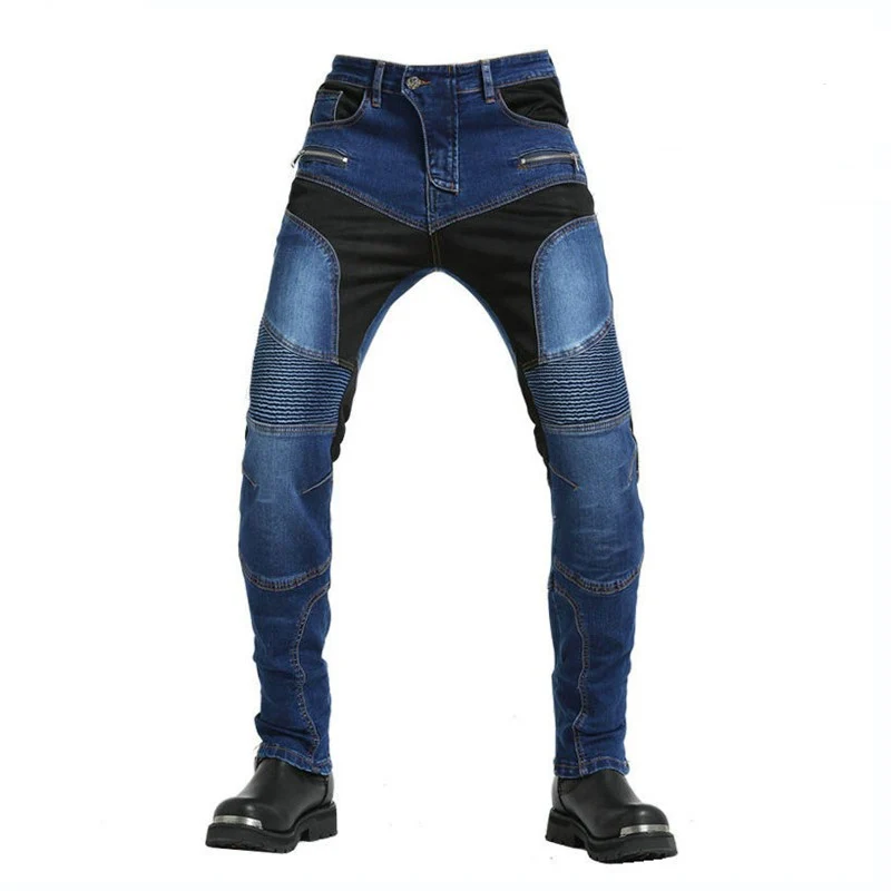 Jean de moto Kevlar Renforce - Bleu