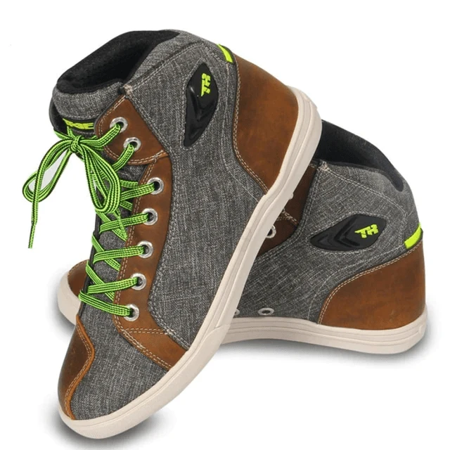 Baskets de moto - Gris et marron