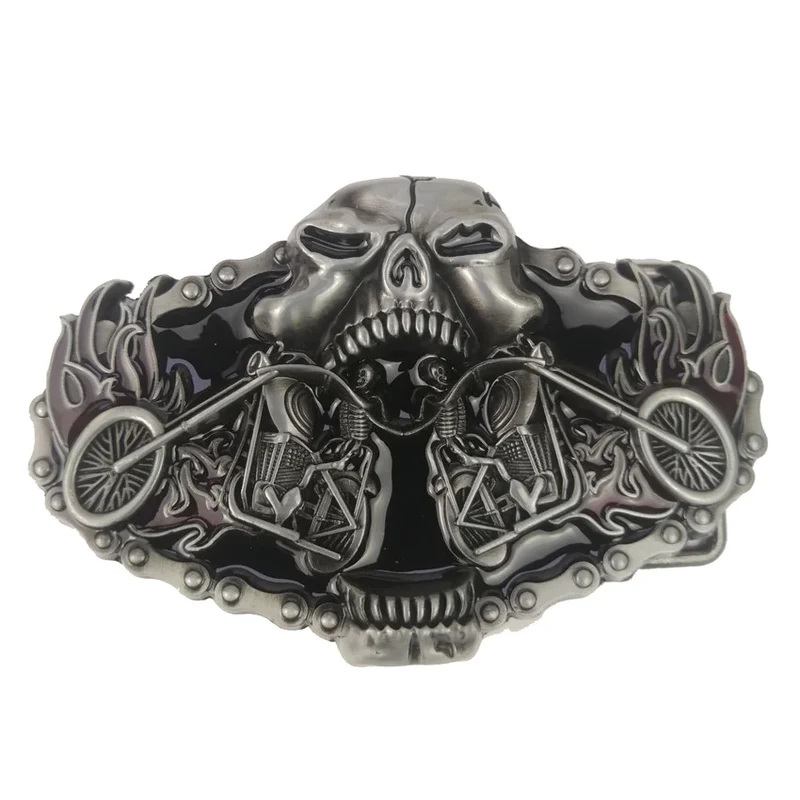 Boucle de ceinture homme - Tête de mort