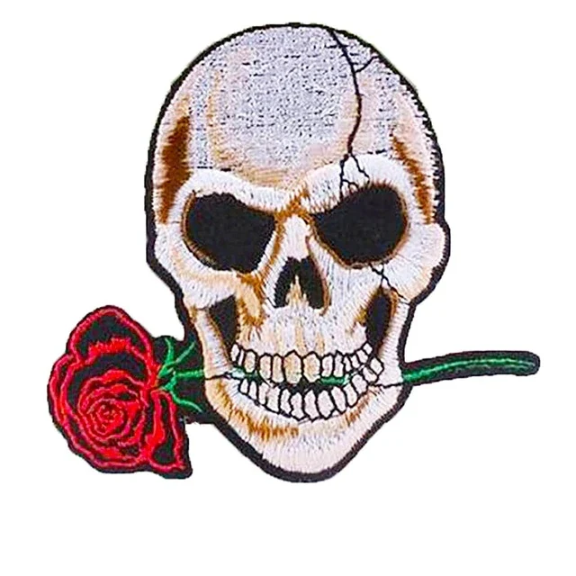 Patch biker tête de mort