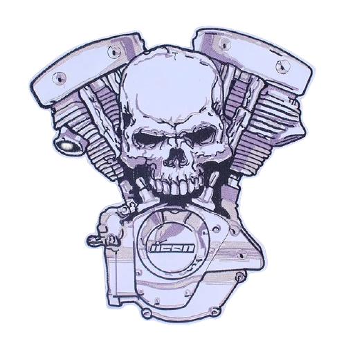 Patch biker - Skull motorcycle