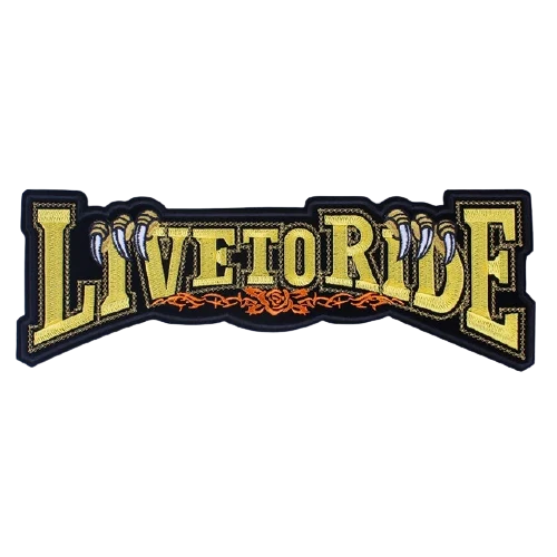 Écusson biker - Live to ride