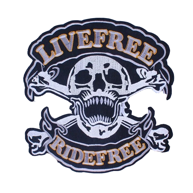 Écusson biker - Live free, ride free
