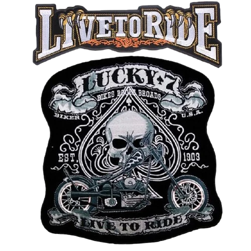 Patch biker Lucky 7