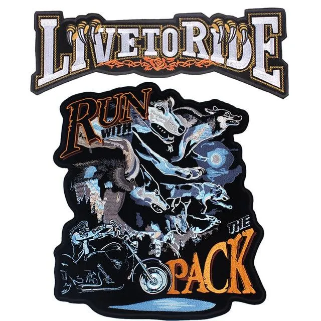 Patch biker - Loup féroce