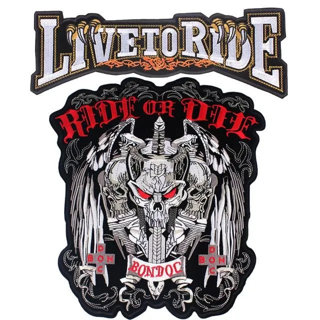 Écusson biker - Ride or die