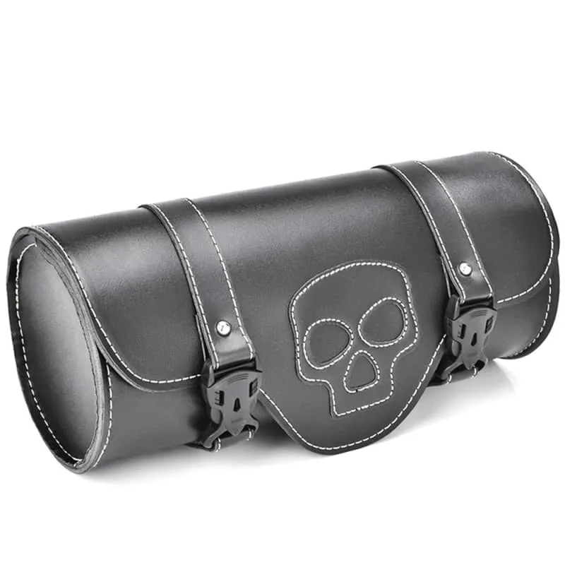 Sacoche de fourche moto - skullHead