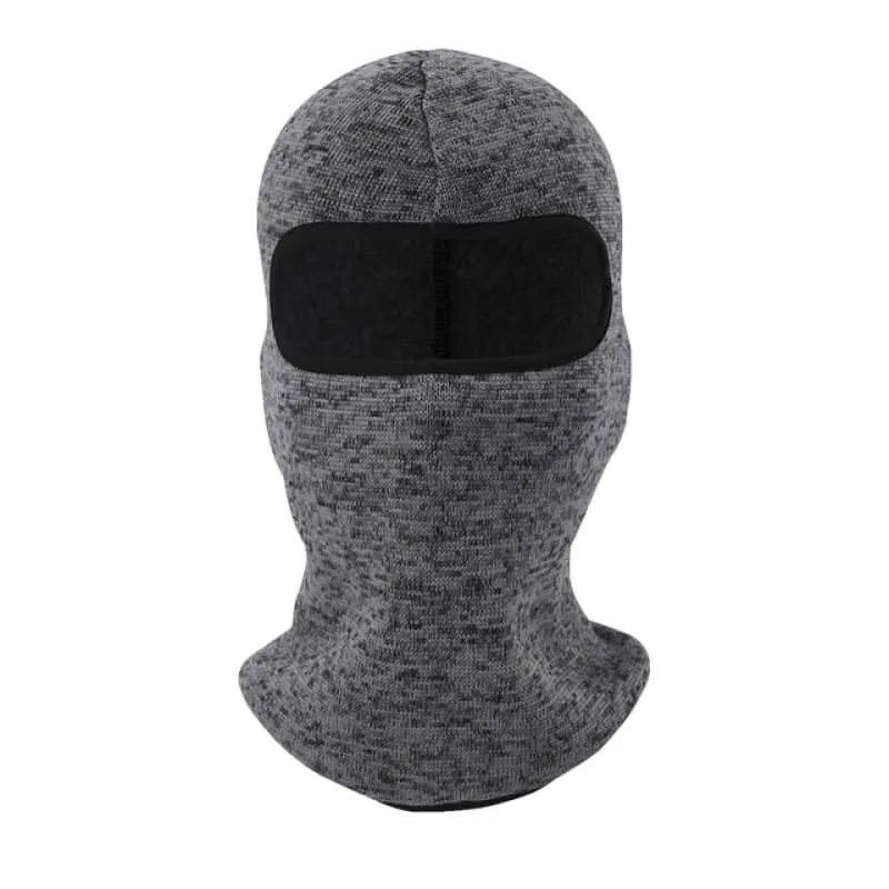 Cagoule moto grise et noire