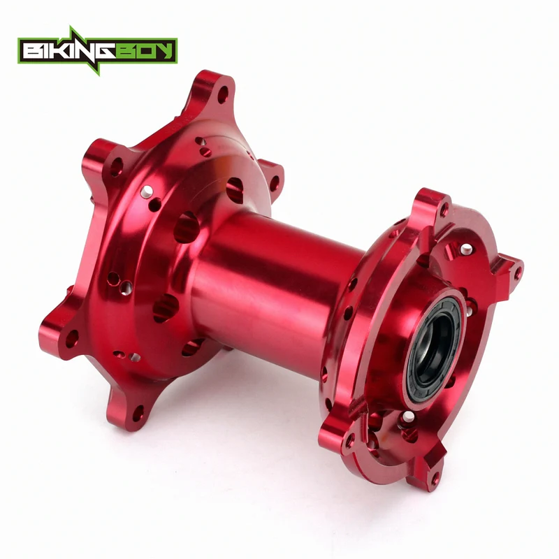 BIKINGBOY CNC MX 36 trous moyeu arrière rouge anodisé pour HONDA CR125R CR250R 2002-2013 CRF250R 04-13 CRF450R 02-12 CRF 250 450 X 2004-16