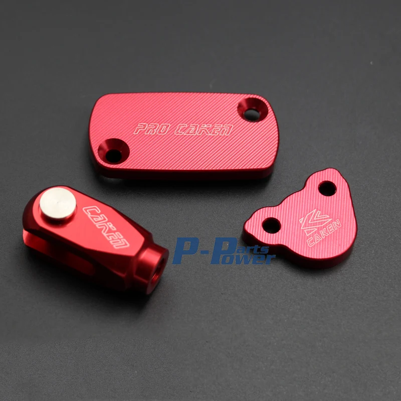 CNC couvercle de maître cylindre avant et arrière avec chape de frein CR125 250 CR150R CRF250R CRF250X CRF450R X Motorcycle MX RED