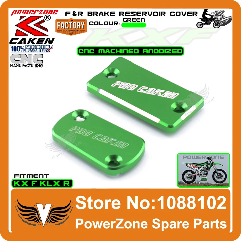 CNC Couvercles de maître cylindre avant et arrière pour KX250F KX125 KX250 KX450F KLX450R Motorcycle MX Enduro Motocross Dirt Bike
