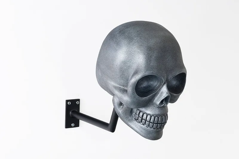 H-Skull Support pour casque Antik Silver