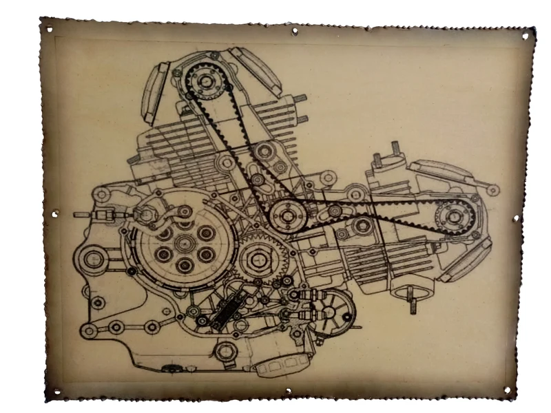 Plaque metallique Ducati