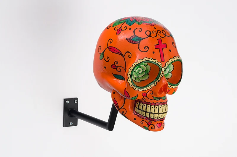 H-Skull Support pour casque Mexican Orange