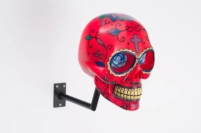 H-Skull Support pour casque Mexican Red