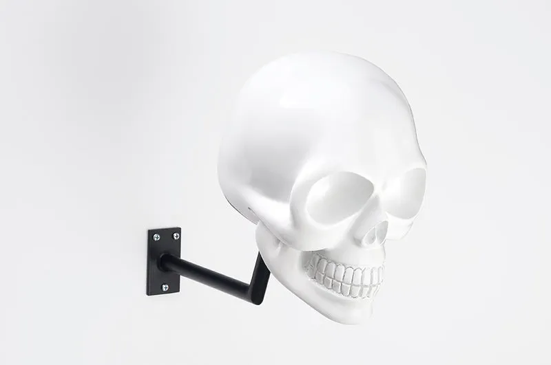 H-Skull Support pour casque Shiny White