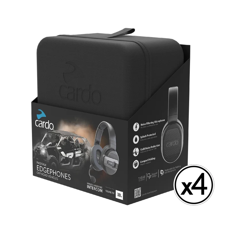 Packtalk Edgephones ORV 4-pack bundle