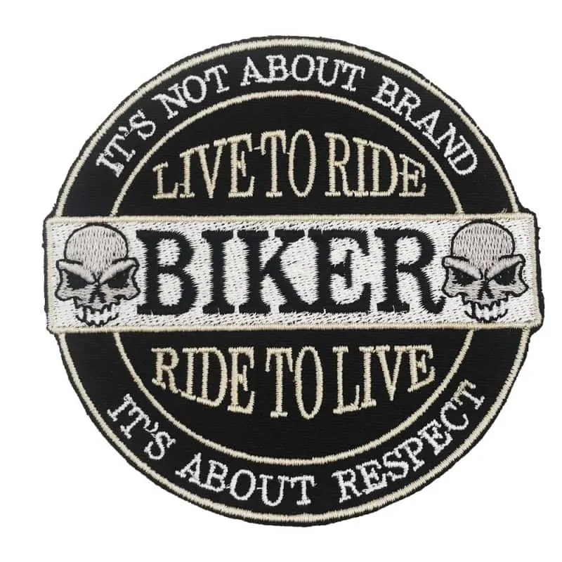 Patch biker - Live to ride, ride to live