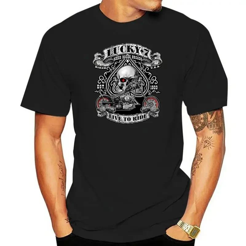 T-shirt moto - Lucky 7 biker