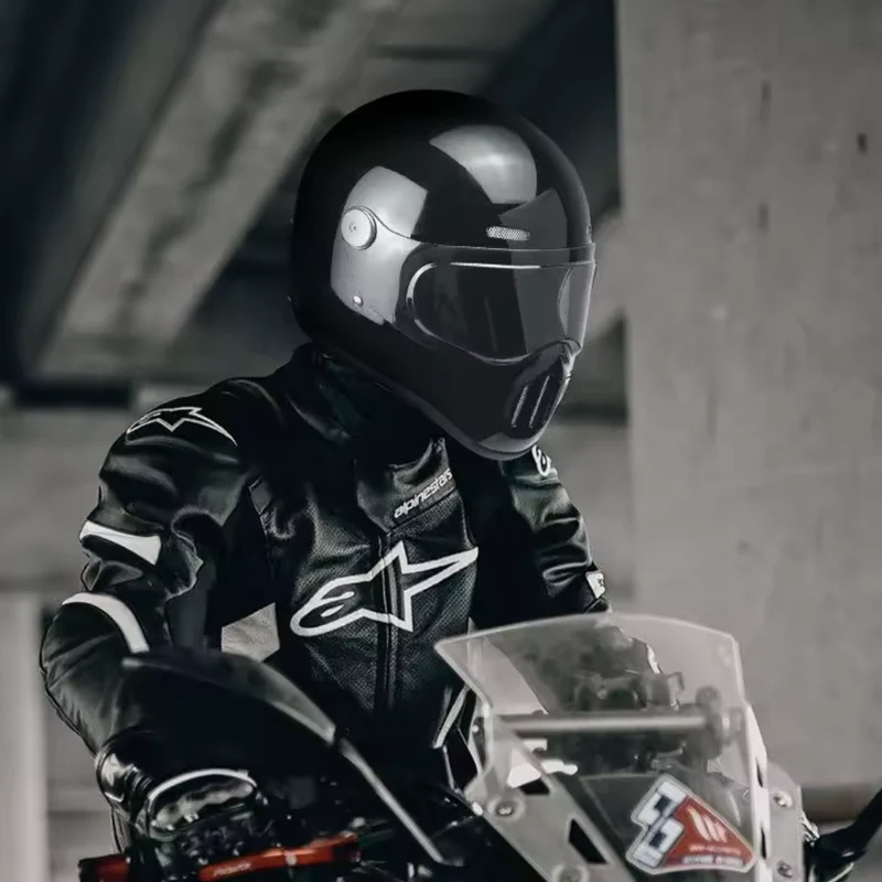 Casque moto Scorpion | model "Hannibal" Noir Mate