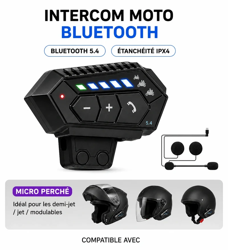 Intercom Bluetooth 5.0 MotoBeast
