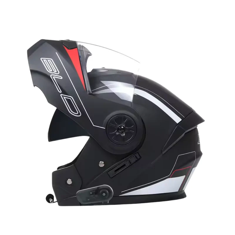 Casque moto Modulable | Bluetooth | Noir Mate MotoBeast