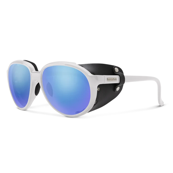 Smith - Lunettes de soleil Suncloud Glacier - Blanc / Bleu polaire miroir